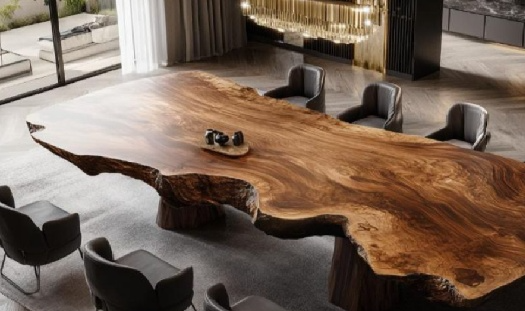 sapphire wood table